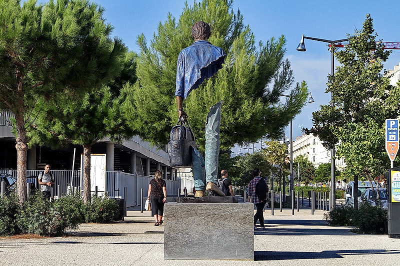 Inauguration de la sculpture de Bruno Catalano Quai de la Tourette